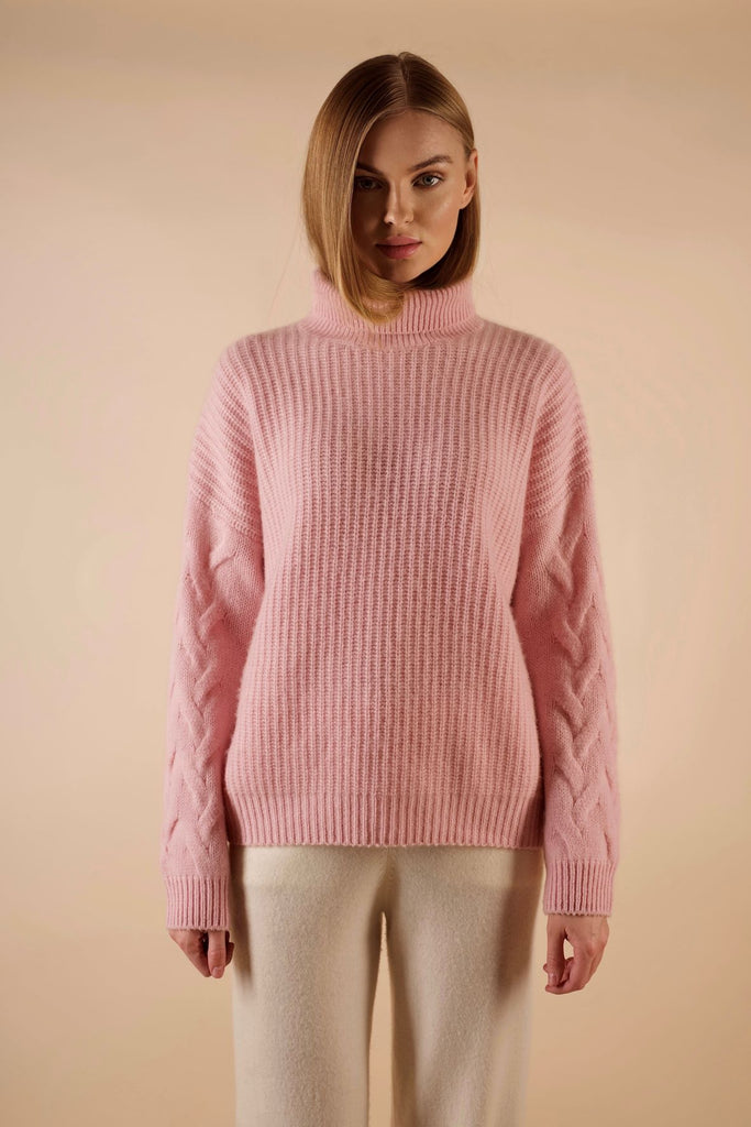 Knit Sweater Barbie Turtleneck Sweater Talbots Barbie Pink Dk Pink